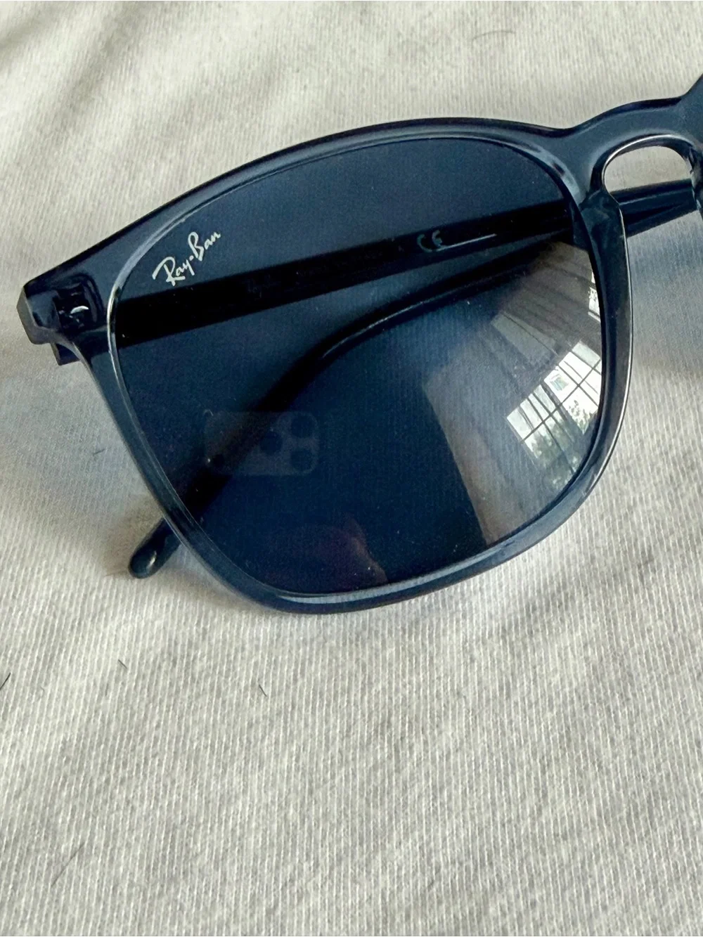 Ray-Ban Navy Blue Transparent Frame Sunglasses